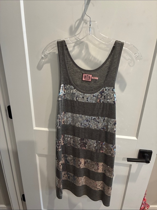 Juicy Couture Dresses & Skirts - Juicy Couture  Sequin Stripe Tank Dress Size Small